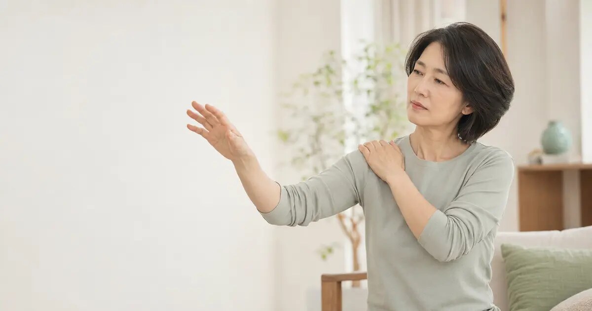 아산 오십견 증상과 치료를 설명하는 대표 이미지